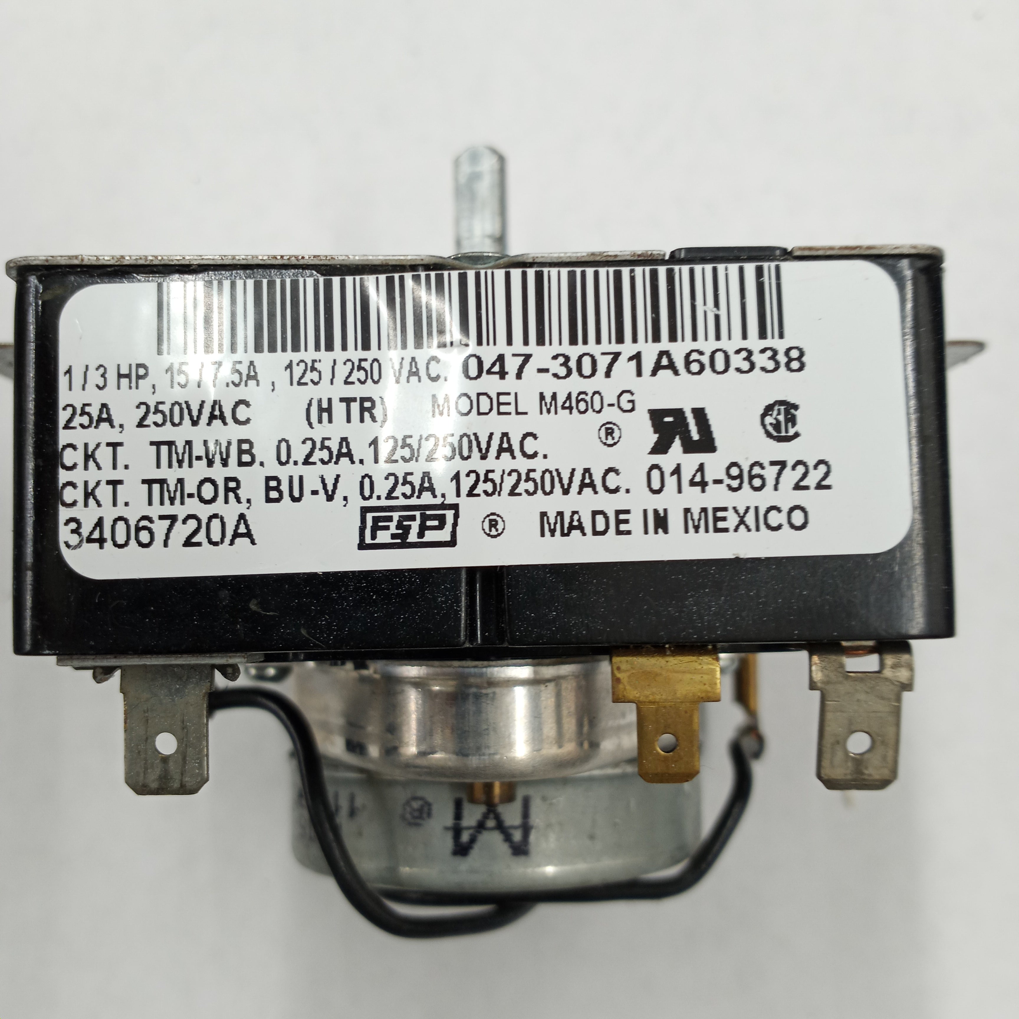 Whirlpool-Dryer-Timer-WP3406720-3406720A Whirlpool-Dryer-Timer-WP3406720-3406720A